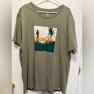 Hurley Palm Graphic Olive T-Shirt Men’s Size XXL